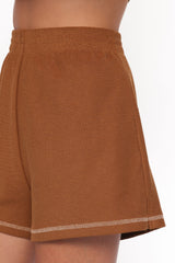 Melody Knit Short Set - Chocolate