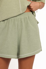 Melody Knit Short Set - Matcha