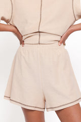Melody Knit Short Set - Oat