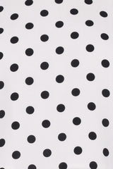 Michelle Short Set - White/Black Polka Dot