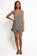Miller Short Set - Black Gingham