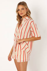 Myles Short Set - Red Stripe