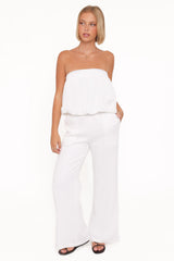 Olivia Pant Set - White