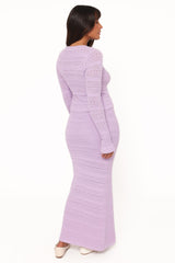Paige Knit Skirt Set - Lilac