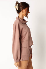 Paula Oversized Sweat Set - Mocha