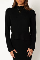 Payton Knitted Set - Black