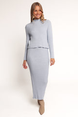 Payton Knitted Set - Light Blue
