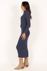 Payton Knitted Set - Navy