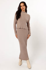 Payton Knitted Set - Taupe