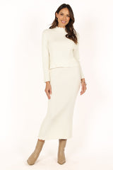 Payton Knitted Set - White