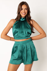 Phoebe Short Set - Teal Green
