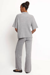 Remii Knit Pant Set - Grey
