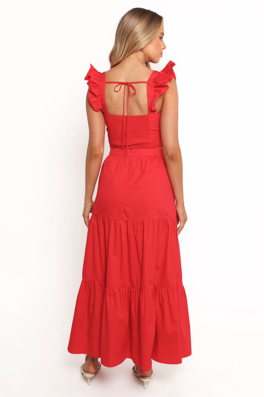 Roxia Skirt Set - Red