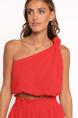 Sally Top & Short Set - Red