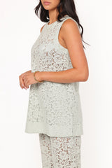 Sammy Embroidered Set - Mint Green
