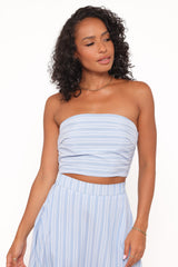 Serafina Two Piece Set - Blue Stripe