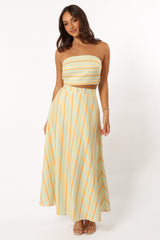 Serafina Two Piece Set - Orange Stripe