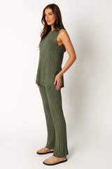 Silvie Knitted Set - Olive