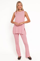 Silvie Knitted Set - Rose