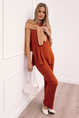 Silvie Knitted Set - Rust