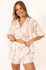 Sunset Short Set - Brown