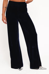 Sutton Strapless Pant Set - Midnight Blue Velvet