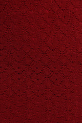 Suzzie Textured Knit Skirt/Cardi Set - Oxblood