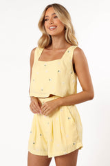 Tiana Short Set - Yellow