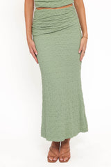 Vesper Maxi Skirt Set - Sage