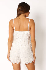 Violet Short Set - White