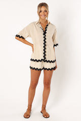 Wilson Short Set - Cream Black