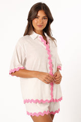 Wilson Short Set - White Pink
