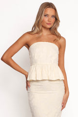 Xami Skirt Set - Pale Yellow