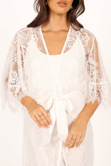 Nephele Lace Bridal Robe - Ivory