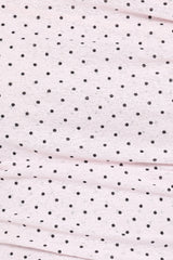 Aaron Off Shoulder Top - Pale Pink Dot