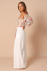 Acantha Bodysuit - Beige Floral