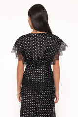 Ailbhe Top - Black Polka Dot