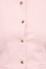 Ailis Denim Vest Top - Dusty Pink