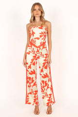 Akeli Scarf Top - Orange Botanica