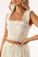 Amberlyn Sleeveless Top - Blue Floral
