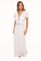 Andra Top - White Broderie