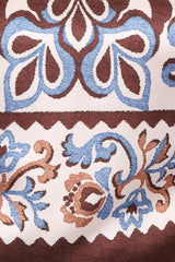 Aoife Top - Ivory Brown Blue