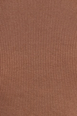 Ari Ribbed Tank - Mocha