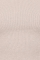 Ari Ribbed Tank Top - Wheat