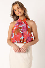 Blaise Halter Top - Pink Azalea