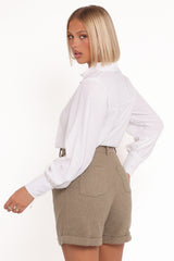Briggs Long Sleeve Shirt - White