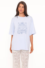 Carmen Graphic Tee - Baby Blue