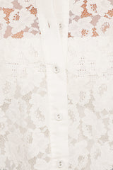 Carol Lace Shirt - White