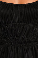 Ceppia Plisse Top - Black