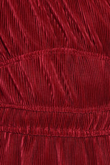 Ceppia Plisse Top - Burgundy